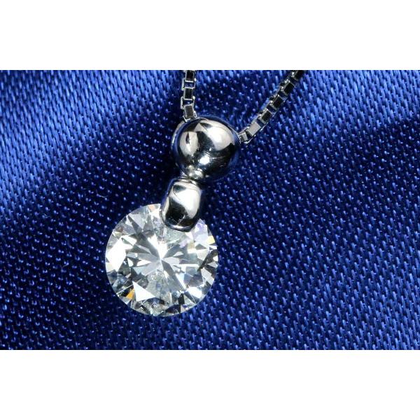 上質 ダイヤモンド ネックレス 0.57ct プラチナ PT900/PT850 一粒 1点