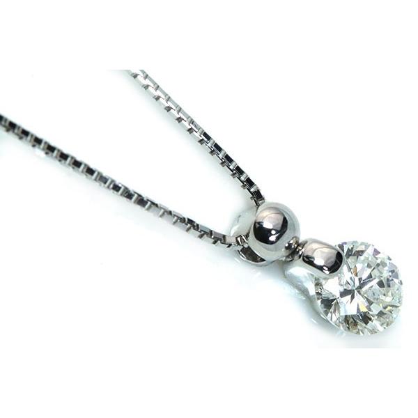 上質 ダイヤモンド ネックレス 0.57ct プラチナ PT900/PT850 一粒 1点
