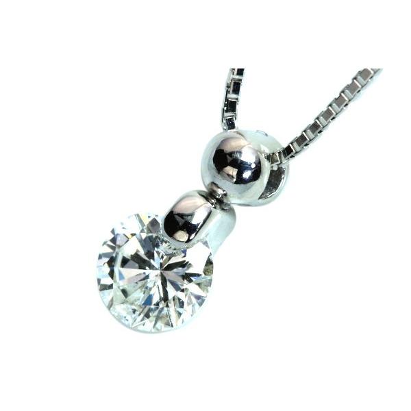 上質 ダイヤモンド ネックレス 0.57ct プラチナ PT900/PT850 一粒 1点