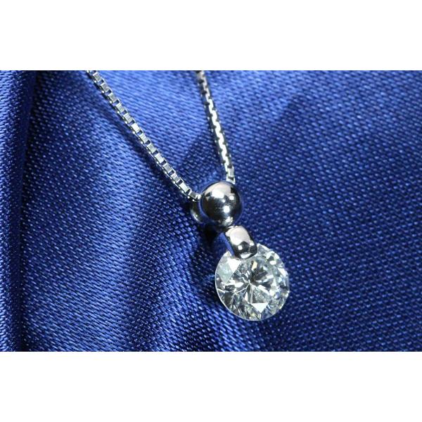上質 ダイヤモンド ネックレス 0.57ct プラチナ PT900/PT850 一粒 1点