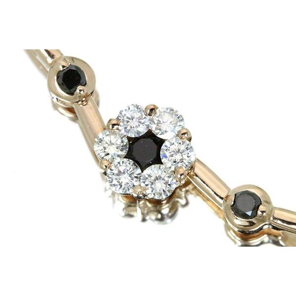 ダイヤモンド ネックレス 0.340カラット 18金ピンクゴールド K18PG ２WAY 活用度大 縦ラインと馬蹄 /白・透明(ホワイト)/セレクションジュエリー・新品/届10/の画像