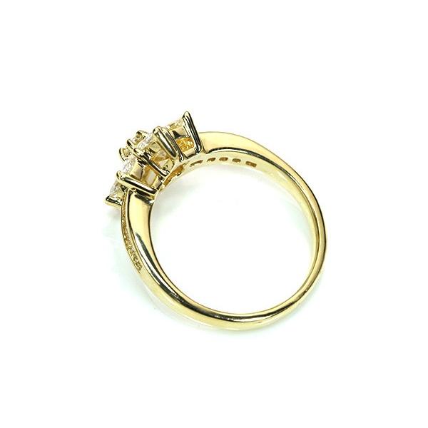 ダイヤモンド リング/指輪 1.250カラット 18金イエローゴールド K18 
