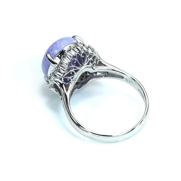 ラベンダーヒスイ/翡翠 リング/指輪 6.51ct プラチナ900 PT900 ラベンダーヒスイ/翡翠 リング/指輪 6.51ct プラチナ900 PT900