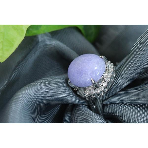 ラベンダーヒスイ/翡翠 リング/指輪 6.51ct プラチナ900 PT900 ラベンダーヒスイ/翡翠 リング/指輪 6.51ct プラチナ900 PT900