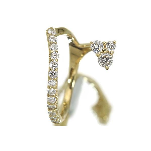 ピンキーリング ダイヤモンド リング/指輪 0.48ct K18 PG WG 18金（※PT 