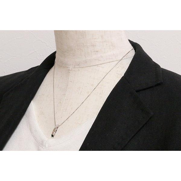 ダイヤモンド ネックレス 0.30カラット 18金ホワイトゴールド K18WG 肉 