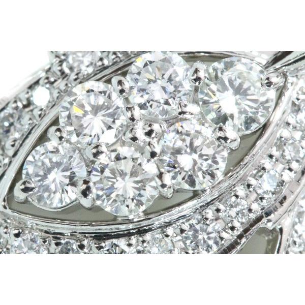 ダイヤモンド ネックレス 1.0カラット プラチナ PT900/PT850 上質ダイヤ 葉っぱデザイン /白・透明(ホワイト)/セレクションジュエリー・新品/届10/の画像