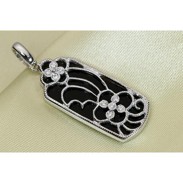 ダイヤモンド ペンダントトップ 0.080カラット 18金ホワイトゴールド  