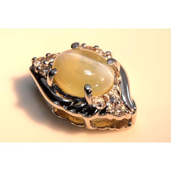クリソベリルキャッツアイ ペンダントトップ 1.56ct プラチナ900
