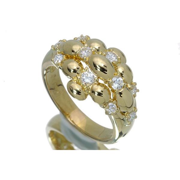 Queenクイーン ダイヤモンド リング/指輪 0.38ct K18 上質ダイヤと肉厚 