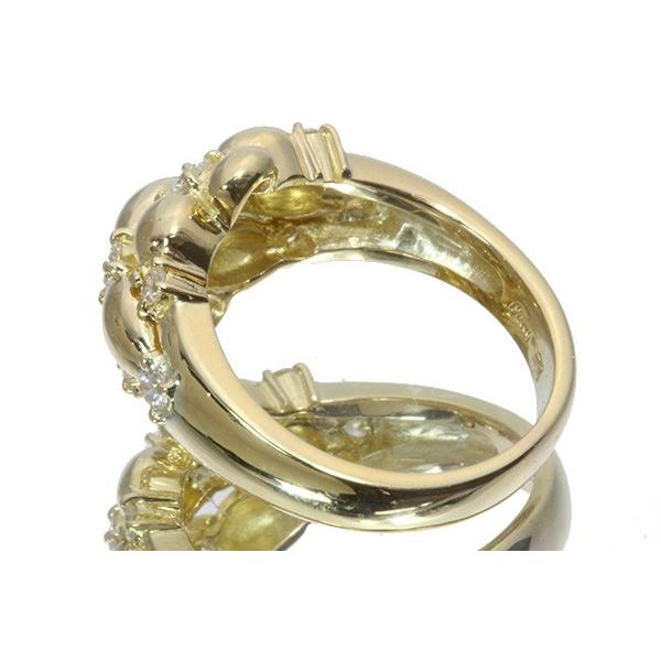 Queenクイーン ダイヤモンド リング/指輪 0.38ct K18 上質ダイヤと肉厚 