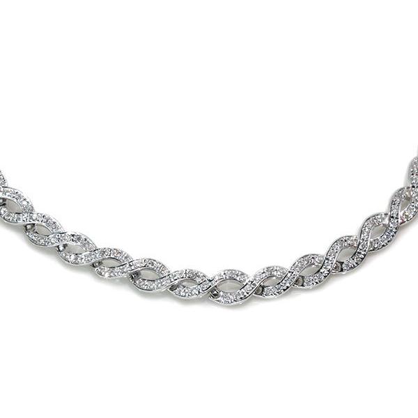 ダイヤモンド ネックレス 1.0カラット 18金ホワイトゴールド  