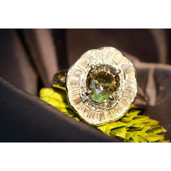 アレキサンドライト リング/指輪 2.0カラット プラチナ850 PT850 高い