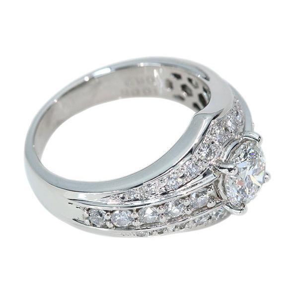 ダイヤモンド リング 1.006ct プラチナ900 PT900 大粒1カラット 鑑別 