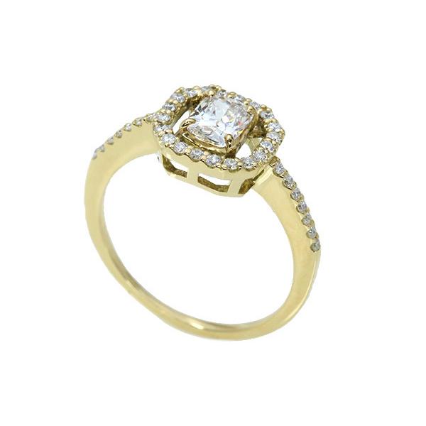 ダイヤモンド リング/指輪 0.514ct 18金イエローゴールド K18 一粒ダイヤ  鑑別書付 /白・透明(ホワイト)/セレクションジュエリー・新品/届10/1点ものの画像