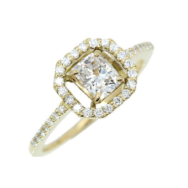 ダイヤモンド リング/指輪 0.514ct 18金イエローゴールド K18 一粒ダイヤ  鑑別書付 /白・透明(ホワイト)/セレクションジュエリー・新品/届10/1点ものの画像