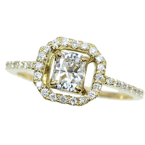 ダイヤモンド リング/指輪 0.514ct 18金イエローゴールド K18 一粒ダイヤ  鑑別書付 /白・透明(ホワイト)/セレクションジュエリー・新品/届10/1点ものの画像