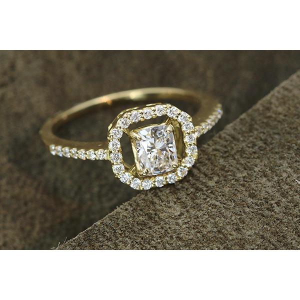ダイヤモンド リング/指輪 0.514ct 18金イエローゴールド K18 一粒ダイヤ  鑑別書付 /白・透明(ホワイト)/セレクションジュエリー・新品/届10/1点ものの画像