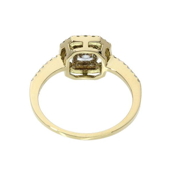 ダイヤモンド リング/指輪 0.514ct 18金イエローゴールド K18 一粒ダイヤ  鑑別書付 /白・透明(ホワイト)/セレクションジュエリー・新品/届10/1点ものの画像