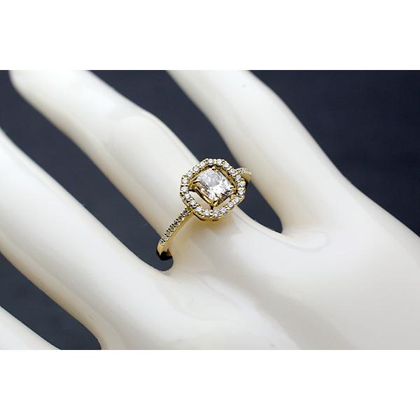 ダイヤモンド リング/指輪 0.514ct 18金イエローゴールド K18 一粒ダイヤ  鑑別書付 /白・透明(ホワイト)/セレクションジュエリー・新品/届10/1点ものの画像