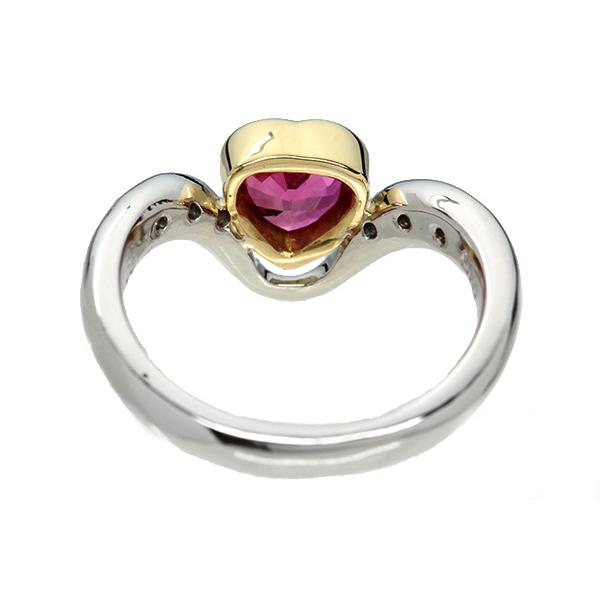 ルビー リング/指輪 1.160カラット プラチナ 18金 PT900/K18