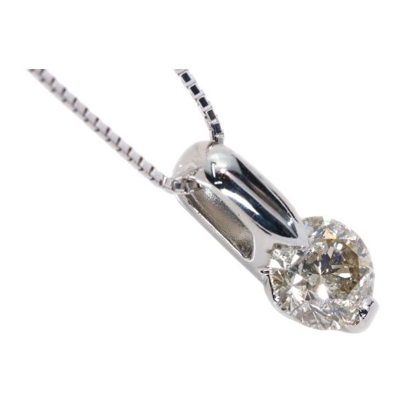 ブラウンカラー ダイヤモンド ネックレス 1.524ct PT900/PT850 一粒 