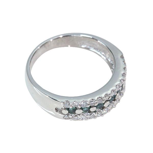 アレキサンドライト リング/指輪 0.290ct プラチナ900 PT900 幅広 見事