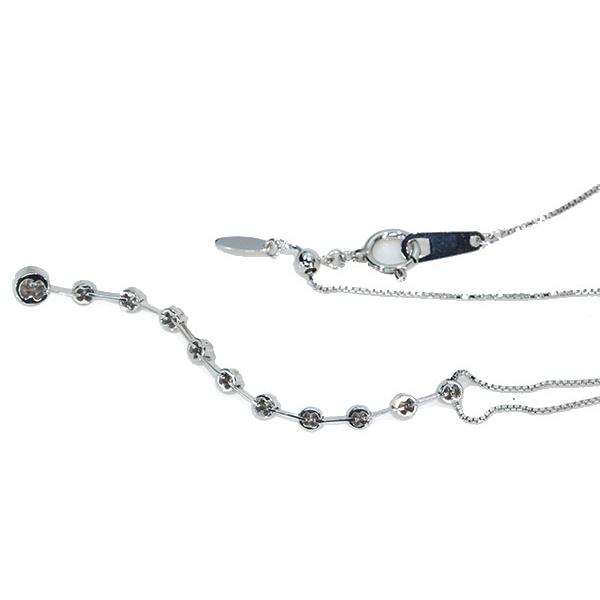 ダイヤモンド ネックレス 0.30ct 18金ホワイトゴールド K18WG 6センチ