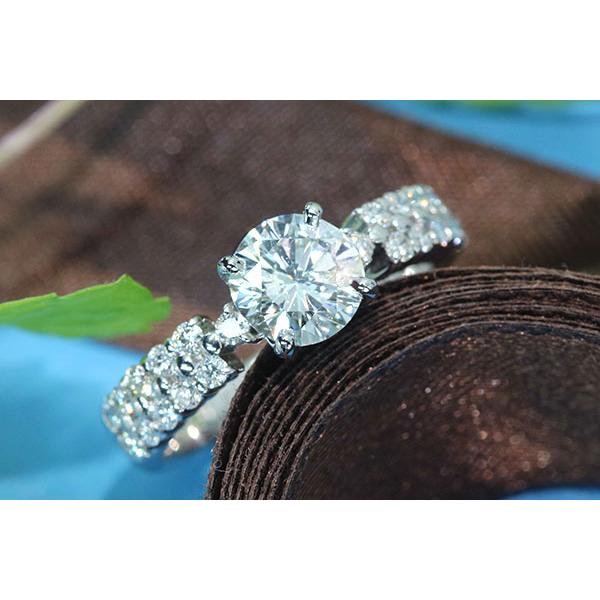 ダイヤモンド リング/指輪 1.093ct プラチナ900 PT900 J I1 VERY GOOD 