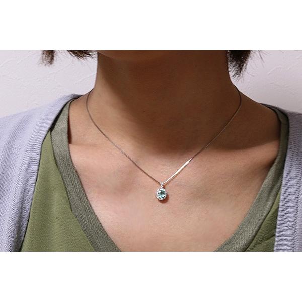 パライバトルマリン 0.69カラット ネックレス PT900/PT850 定番