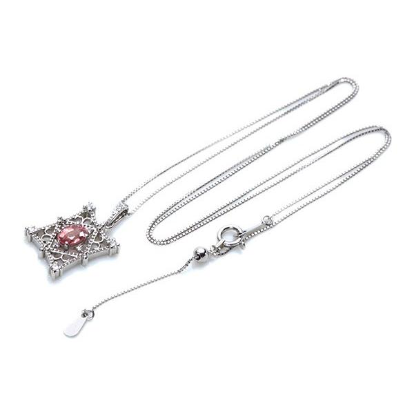 パパラチヤサファイヤ ネックレス 0.58ct PT900/PT850 ピンキッシュオレンジの絶妙な彩 3本あり 鑑別書付 /橙(オレンジ)/匠コレクション・新品/届5/1点ものの画像
