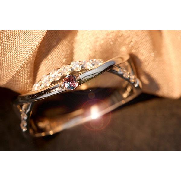 アレキサンドライト リング/指輪 0.060カラット プラチナ900 PT900  