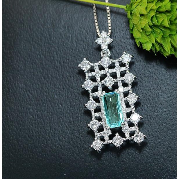 パライバトルマリン ネックレス 0.570カラット プラチナ PT900/PT850