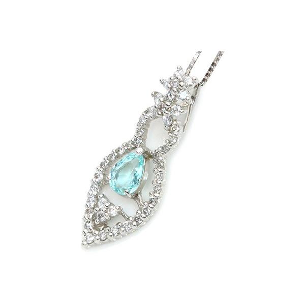 パライバトルマリン ネックレス 0.55カラット プラチナ PT900