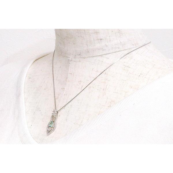 パライバトルマリン ネックレス 0.55カラット プラチナ PT900/PT850