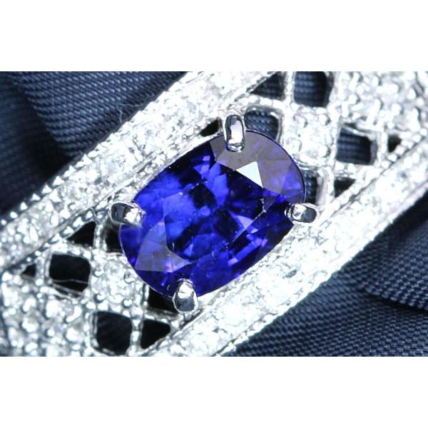 マダガスカル産 サファイヤ リング/指輪 1.450カラット プラチナ900 