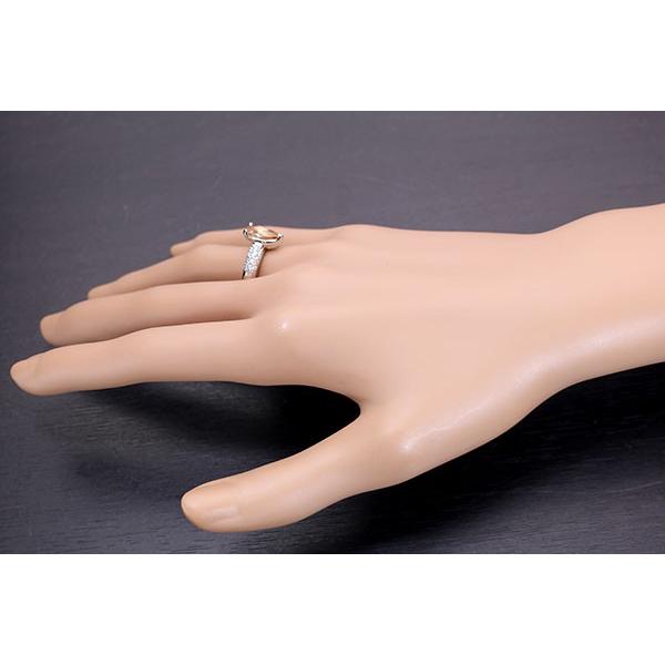 インペリアルトパーズ リング/指輪 1.577ct PT900 稀少石 黄金色の光彩