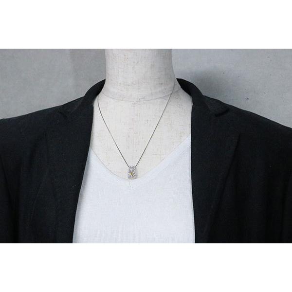 イエローダイヤモンド ネックレス 0.295ct PT900/PT850 グリーンを含んだイエローカラー ソーティング付 /黄(イエロー)/セレクトブランド・新品/届10/1点ものの画像