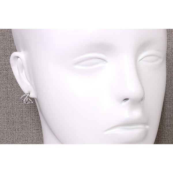 ダイヤモンド ピアス 0.280カラット 18金ホワイトゴールド K18WG