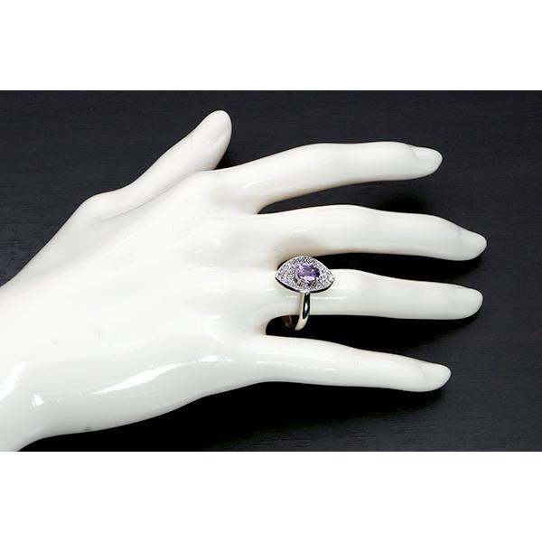 パープルカラー 非加熱サファイヤ/nonheat/ノーヒート リング/指輪 1.142ct PT900 個性的な彩 /紫(パープル)/セレクトブランド・新品/届10/1点ものの画像