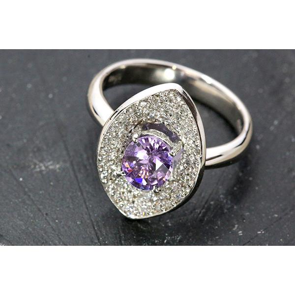 パープルカラー 非加熱サファイヤ/nonheat/ノーヒート リング/指輪 1.142ct PT900 個性的な彩 /紫(パープル)/セレクトブランド・新品/届10/1点ものの画像
