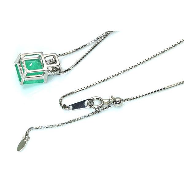 【希少】 エメラルド ネックレス 2.455カラット プラチナ PT900/PT850 大粒 貫禄 明瞭グリーン /緑(グリーン)/セレクトジュエリー・新品/届10/ 【PET2850791427】(101640円)
