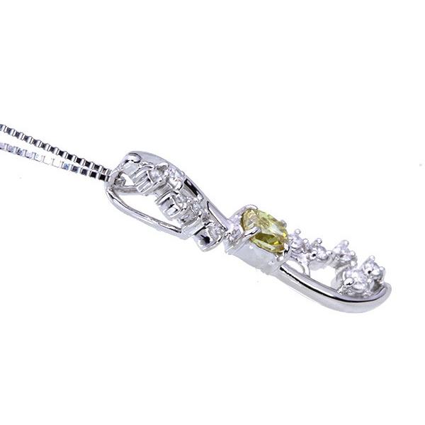 イエロー ダイヤモンド ネックレス 0.286ct PT900/PT850 FANCY DEEP YELLOW 濃厚な黄金色 セレクトジュエリー・新品/届10/1点ものの画像