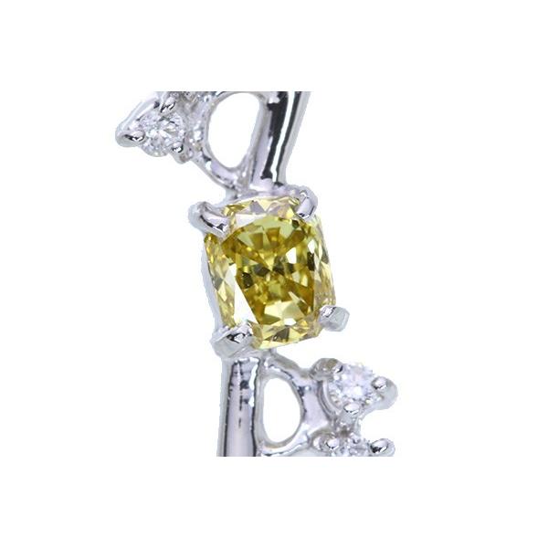 イエロー ダイヤモンド ネックレス 0.286ct PT900/PT850 FANCY DEEP YELLOW 濃厚な黄金色 セレクトジュエリー・新品/届10/1点ものの画像