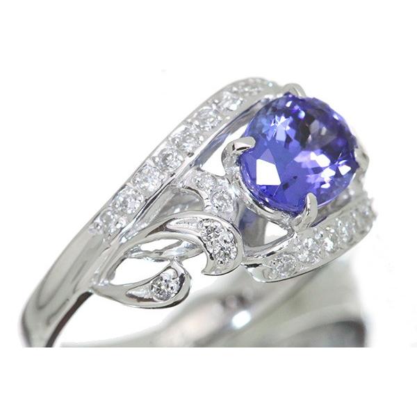 正規品 タンザナイト リング/指輪 1.69カラット 18金ホワイトゴールド K18WG 青紫の神秘的な彩り 美しきライン /紫(パープル)/セレクトジュエリー・新品/届10/ 【OC2239907129】(79860円)