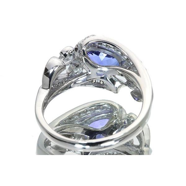 正規品 タンザナイト リング/指輪 1.69カラット 18金ホワイトゴールド K18WG 青紫の神秘的な彩り 美しきライン /紫(パープル)/セレクトジュエリー・新品/届10/ 【OC2239907129】(79860円)