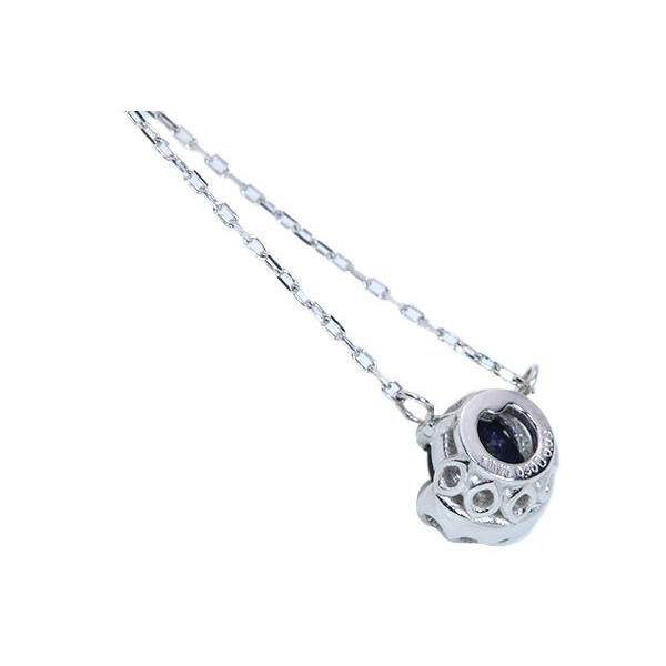 サファイヤ ネックレス 0.30カラット 一粒サファイヤのプチ 18金ホワイトゴールド K18WG セレクトジュエリー・新品/届10/ カラット 天然石
