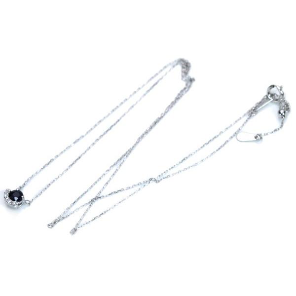 サファイヤ ネックレス 0.30カラット 一粒サファイヤのプチ 18金ホワイトゴールド K18WG セレクトジュエリー・新品/届10/ カラット 天然石