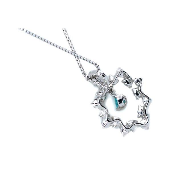 ブラジル産 パライバトルマリン ネックレス 0.090カラット プラチナ