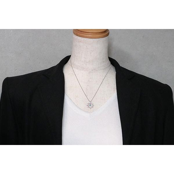 ブラジル産 パライバトルマリン ネックレス 0.090カラット プラチナ